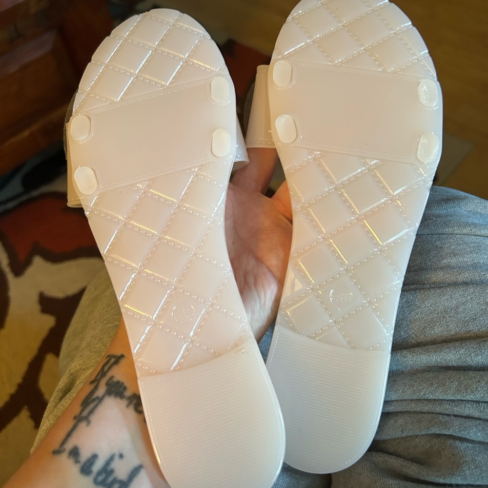 Unbranded Rhinestone Bow Open Toe Slides - Picture 6 of 7